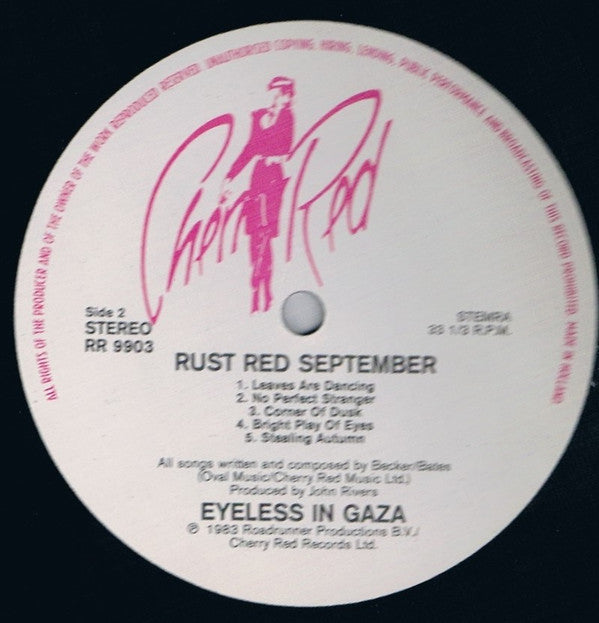 Eyeless In Gaza : Rust Red September (LP, Album)