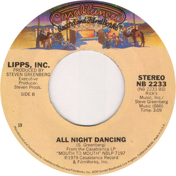 Lipps, Inc. : Funkytown (7", Single, Styrene, 19)