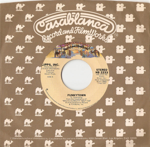 Lipps, Inc. : Funkytown (7", Single, Styrene, 19)