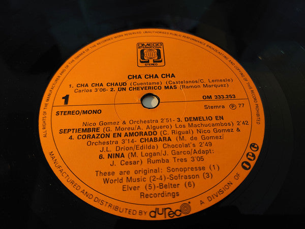 Various : Cha Cha Cha (LP, Comp, Mono)