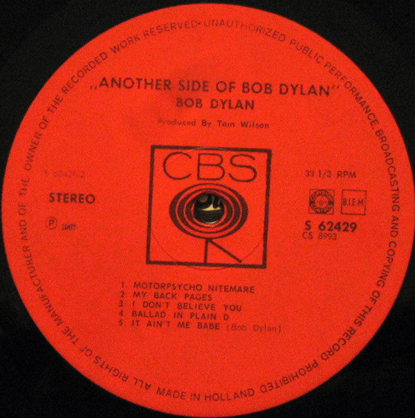 Bob Dylan : Another Side Of Bob Dylan (LP, Album)