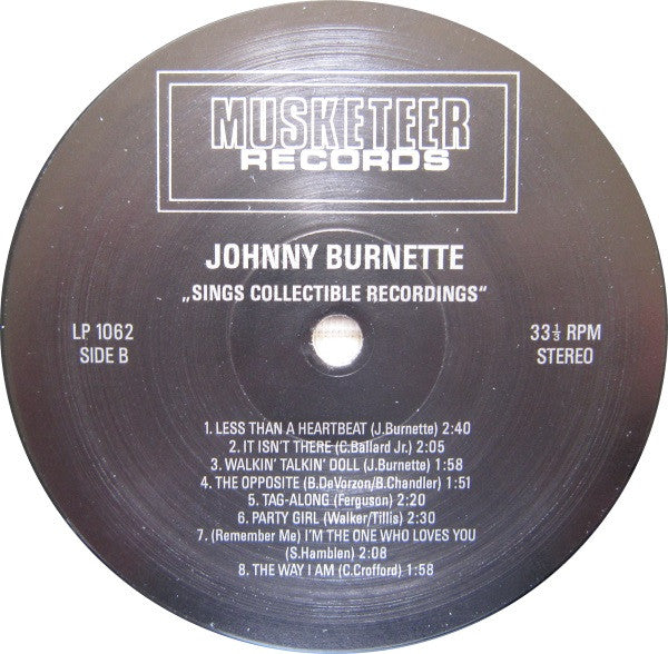 Johnny Burnette : Sings Collectible Recordings (LP, Comp)