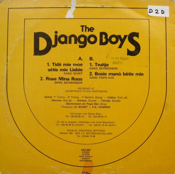 The Django Boys : Rose Mina Roos (12", Maxi)
