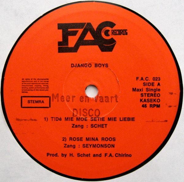 The Django Boys : Rose Mina Roos (12", Maxi)