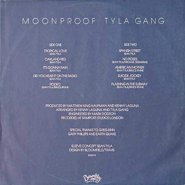 Tyla Gang : Moonproof (LP, Album)