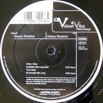 Heavy Rotation (2) : Heavy Rotation (12")