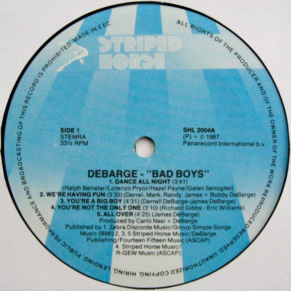 DeBarge : Bad Boys (LP, Album)