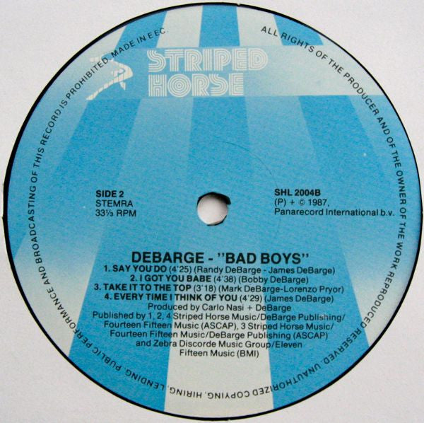 DeBarge : Bad Boys (LP, Album)