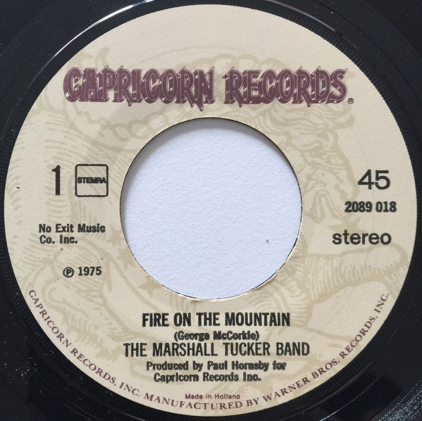 The Marshall Tucker Band : Fire On The Mountain (7", Single)