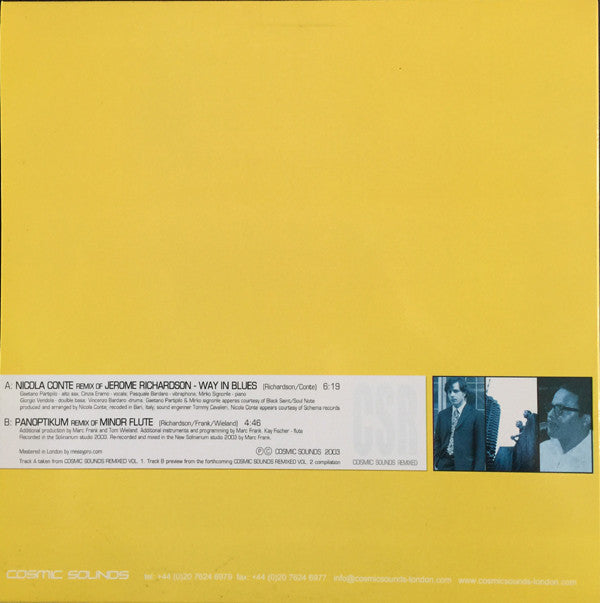 Jerome Richardson : Way In Blues / Minor Flute (12")