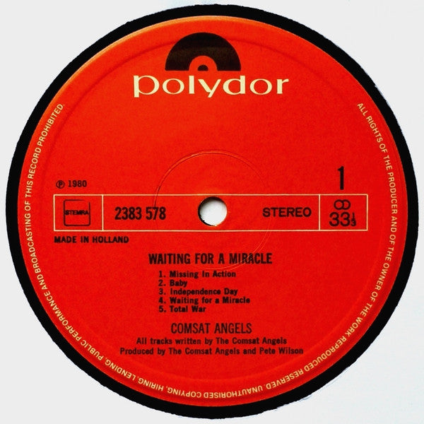 The Comsat Angels : Waiting For A Miracle (LP, Album)