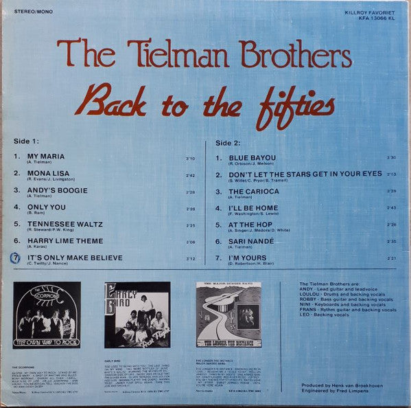 Tielman Brothers : Back To The Fifties (LP, Album)