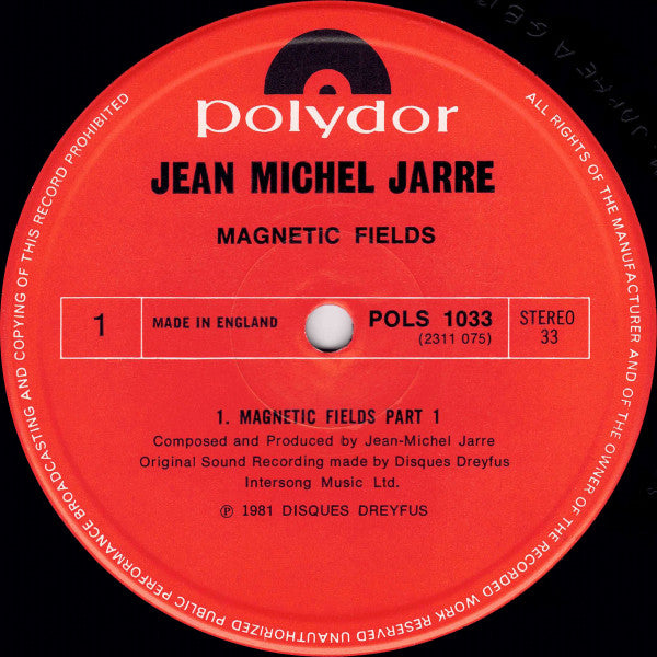 Jean-Michel Jarre : Magnetic Fields (LP, Album)