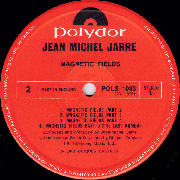 Jean-Michel Jarre : Magnetic Fields (LP, Album)