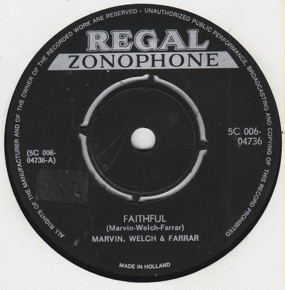 Marvin, Welch & Farrar : Faithful (7", Single, Aqu)