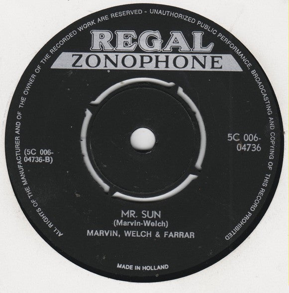 Marvin, Welch & Farrar : Faithful (7", Single, Aqu)