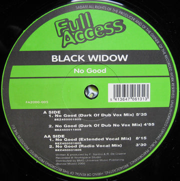 Black Widow (3) : No Good (12")