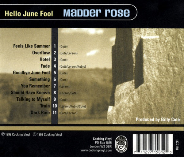Madder Rose : Hello June Fool (CD, Album)
