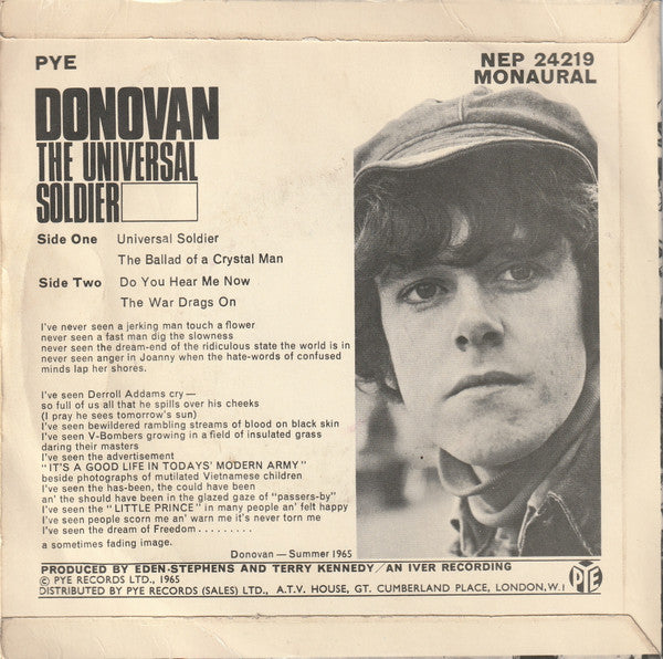 Donovan : The Universal Soldier (7", EP, Big)