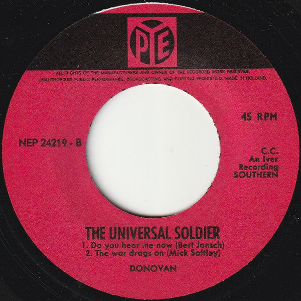 Donovan : The Universal Soldier (7", EP, Big)