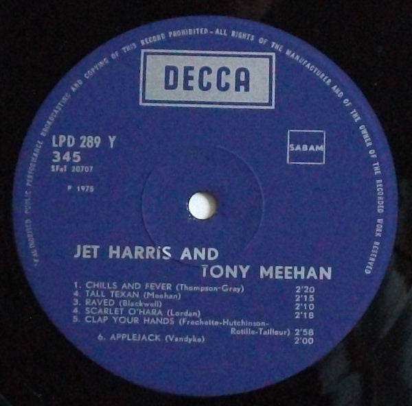 Jet Harris And Tony Meehan : Jet Harris And Tony Meehan (LP, Comp)