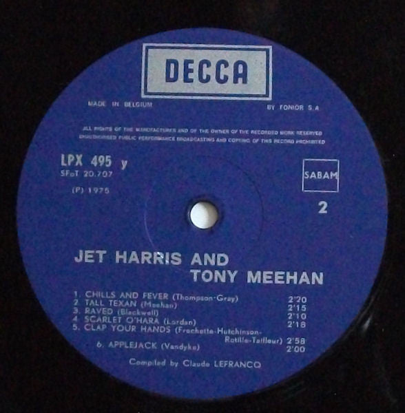 Jet Harris And Tony Meehan : Jet Harris And Tony Meehan (LP, Comp, RE)