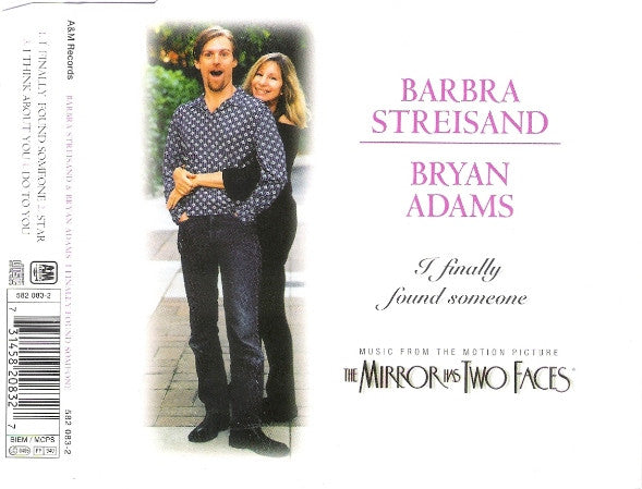 Barbra Streisand & Bryan Adams : I Finally Found Someone (CD, Maxi)