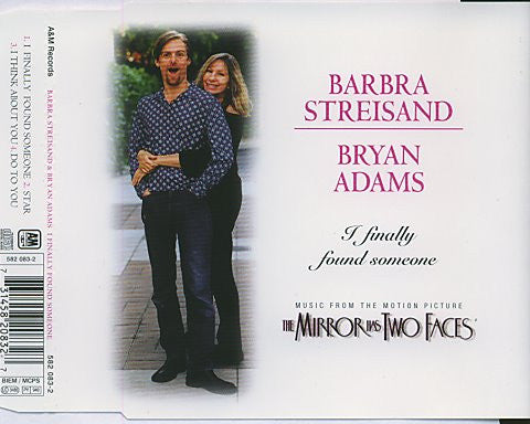 Barbra Streisand & Bryan Adams : I Finally Found Someone (CD, Maxi)