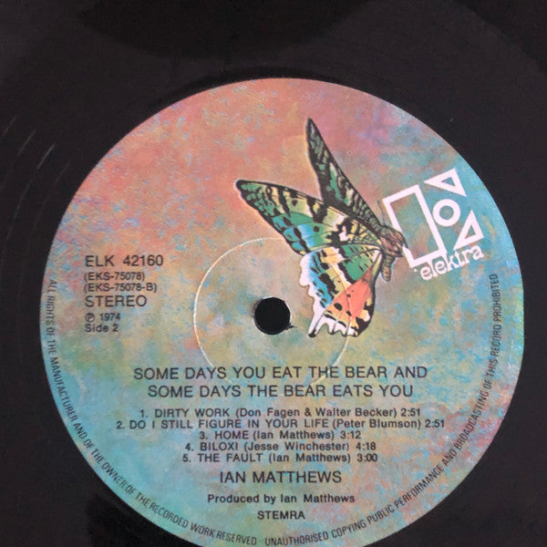 Iain Matthews : Some Days You Eat The Bear And Some Days The Bear Eats You (LP, Album)