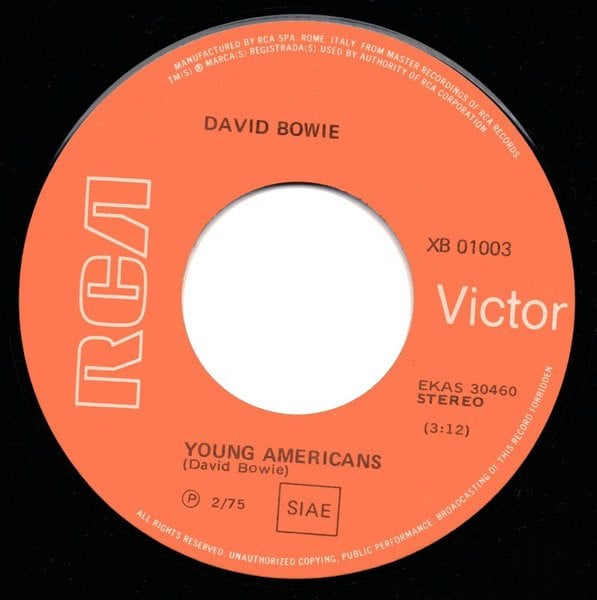 David Bowie : Young Americans (7", Single)