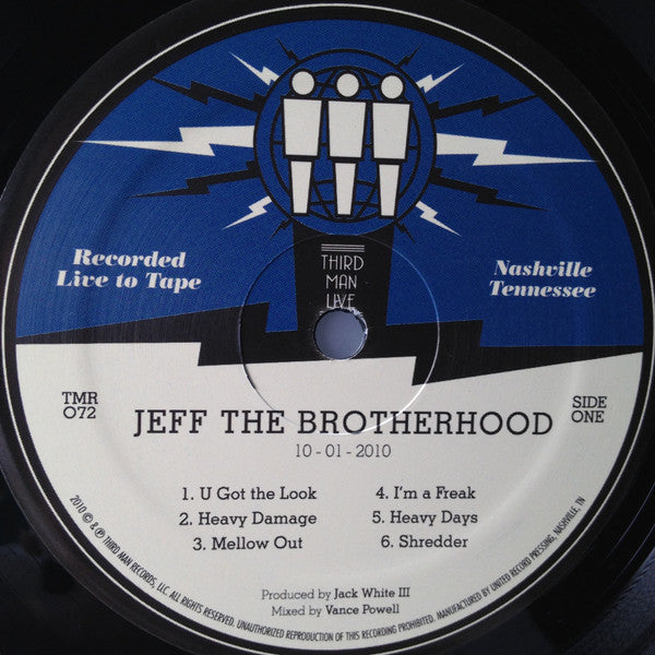 Jeff The Brotherhood : Live At Third Man (LP, Album)