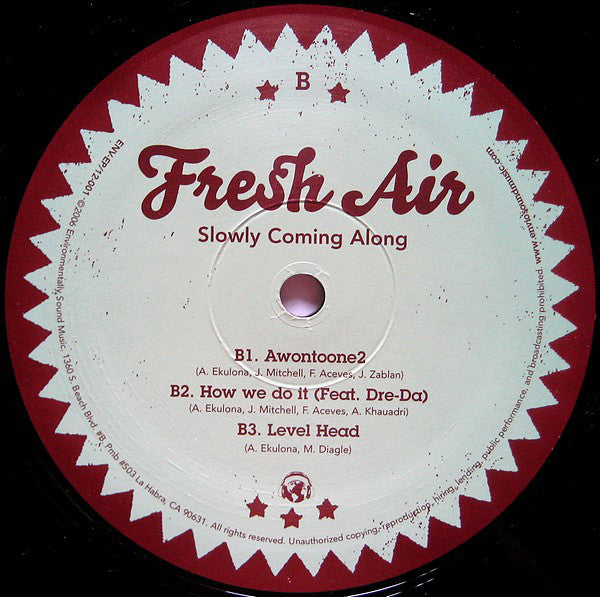Fresh Air (2) : Slowly Coming Along (12", EP)