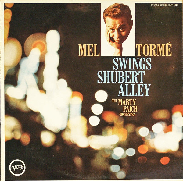 Mel Tormé, Marty Paich Orchestra : Swings Shubert Alley (LP, Album, RE)