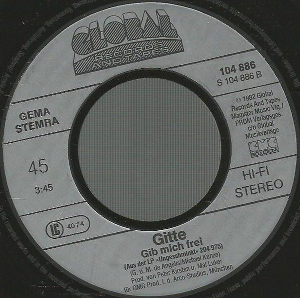 Gitte Hænning : Ich Will Alles (7", Single)