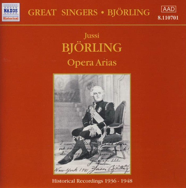 Jussi Björling : Opera Arias (Historical Recordings 1936-1948) (CD, Comp)