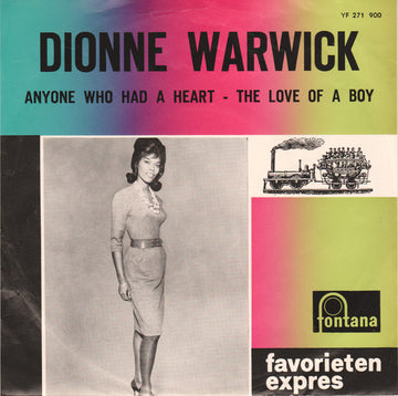 Dionne Warwick : Anyone Who Had A Heart / The Love Of A Boy (7", Single, Mono, Pus)