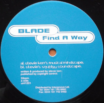 Blade (7) : Find A Way (12")