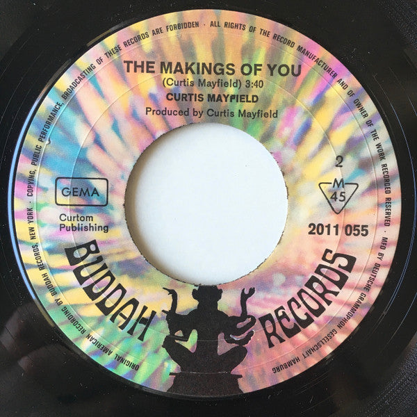 Curtis Mayfield : (Don't Worry) If There's A Hell Below We're All Going To Go (7", Mono)