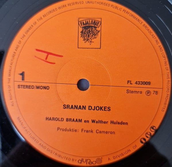 Harold Braam En Walther Huisden : Sranan Djokes (LP)