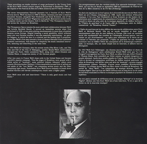 The Young Gods : The Young Gods Play Kurt Weill (LP, Album)