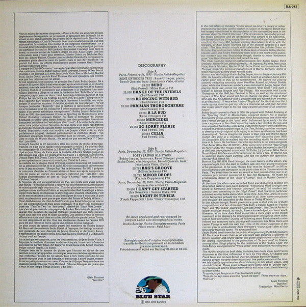 René Urtreger Trio And Bobby Jaspar All Stars : 1955-1956 (LP, Comp)