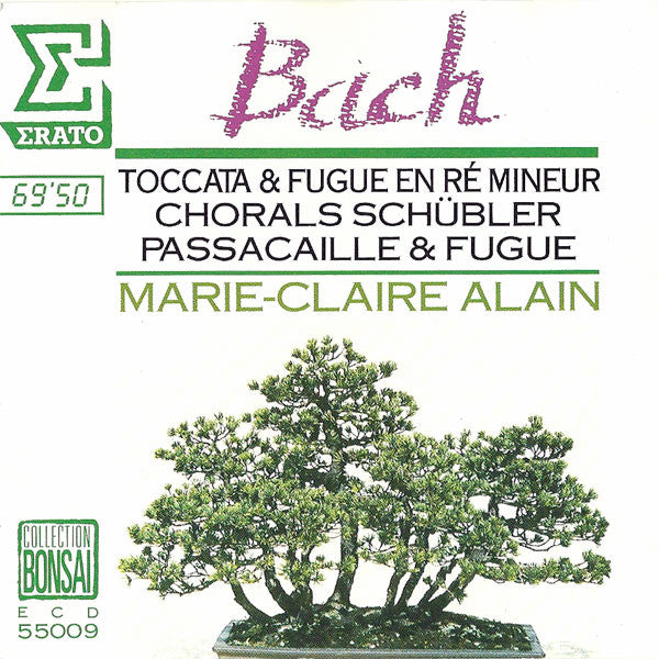 Johann Sebastian Bach, Marie-Claire Alain : Toccata & Fugue En Ré Mineur, Chorals Schübler, Passacaille & Fugue (Œuvres Pour Orgue) (CD, Comp)