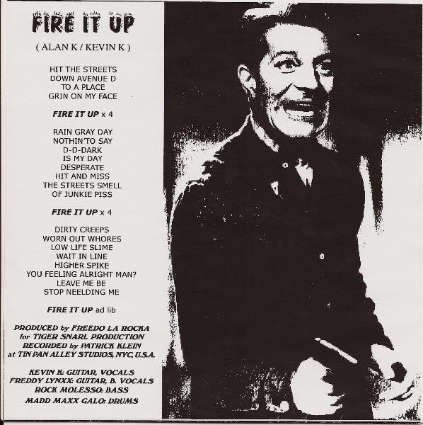 Freddy Lynxx And The Corner Gang Featuring Kevin K Band : Fire It Up (7")