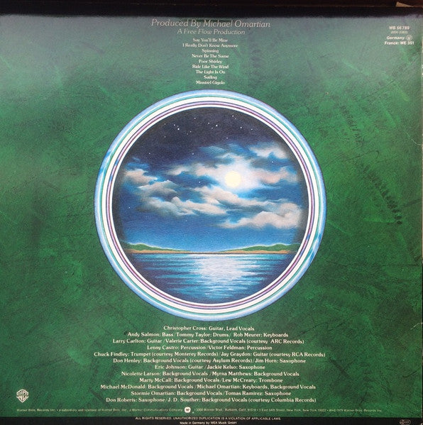 Christopher Cross : Christopher Cross (LP, Album, RE)