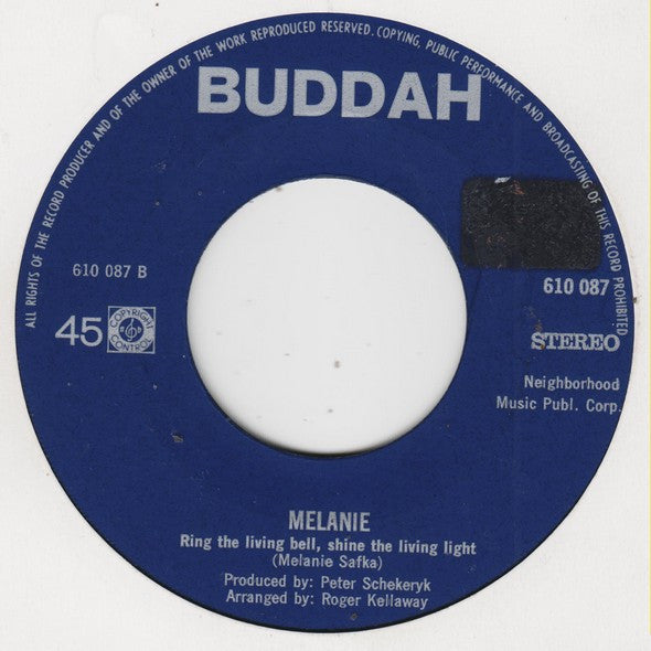 Melanie (2) : The Nickel Song (7", Single)