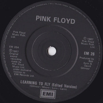 Pink Floyd : Learning To Fly (7", Single)