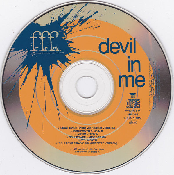 FFF (2) : Devil In Me (CD, Maxi)