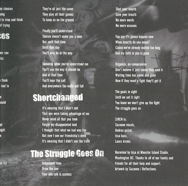 Siren (12) : The Struggle Goes On (7")