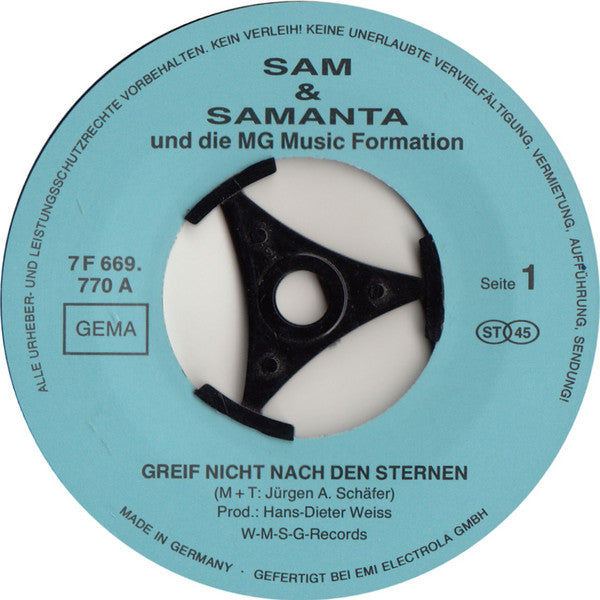 Sam-Samanta* : Greif Nicht Nach Den Sternen / Alle Menschen Haben Fehler (7")