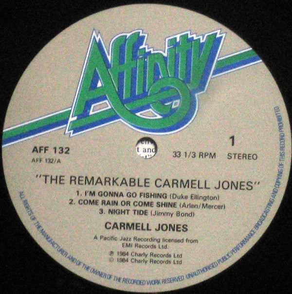 Carmell Jones Featuring Harold Land : The Remarkable Carmell Jones (LP, Album, RE)